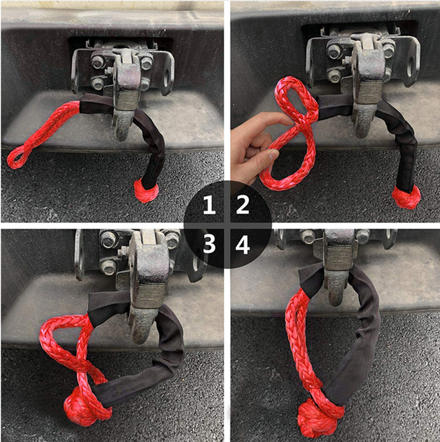Winch Rope / Winch Line para sa paghatak ng lubid na may malambot na shackle